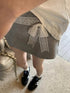 KELTIS Lace Ribbon Bow Decor Mini Skirts